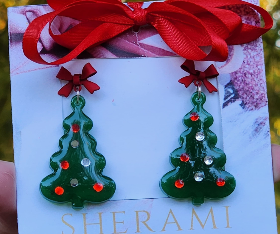 Aretes de Árbol de Navidad