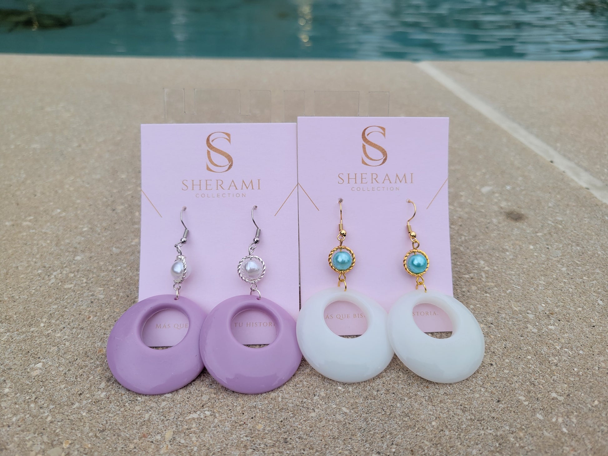 Pretty & Elegant- Resin Earrings
