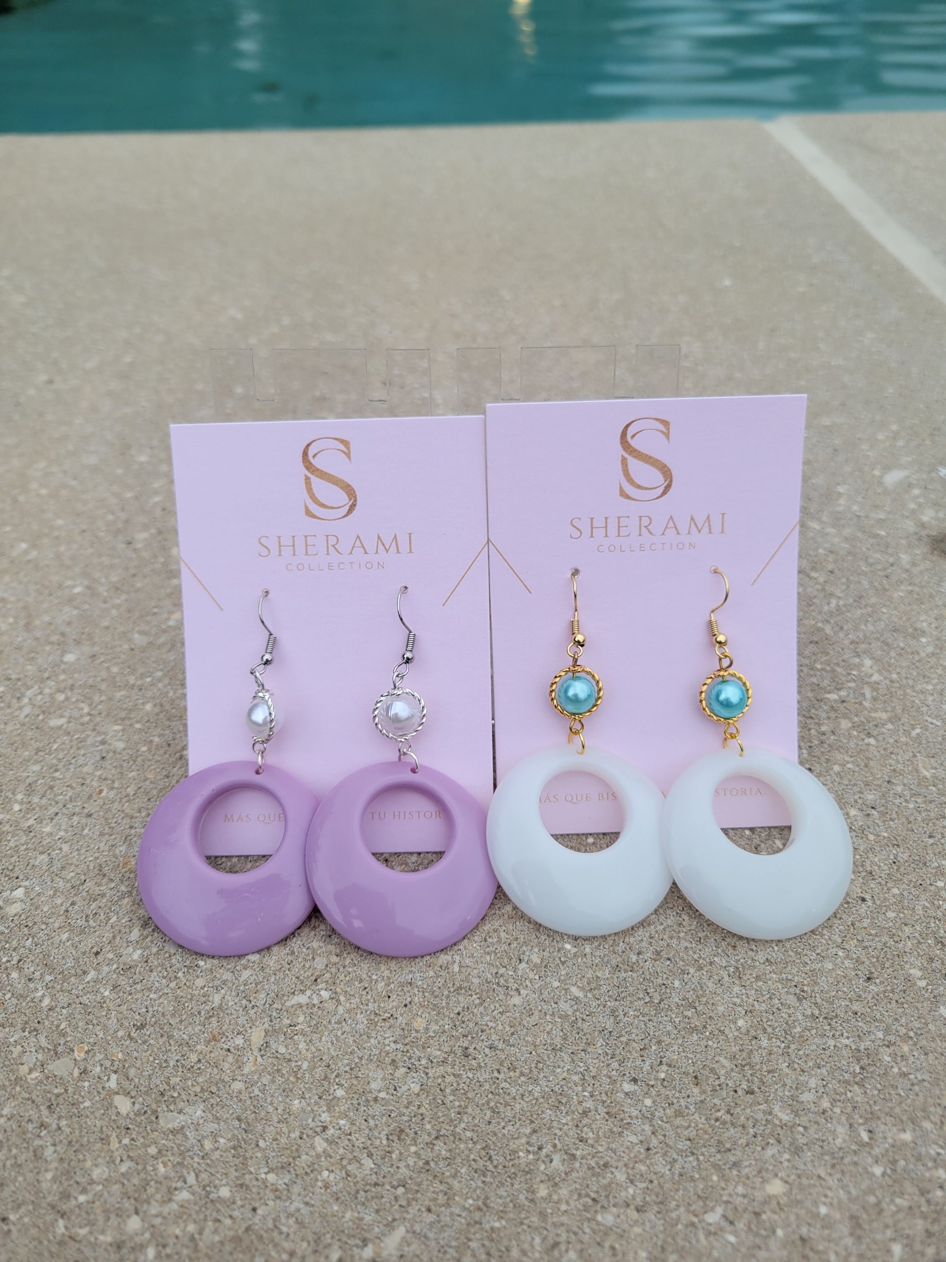 Pretty & Elegant- Resin Earrings